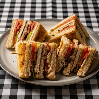 Triple Decker Turkey Club Sandwich